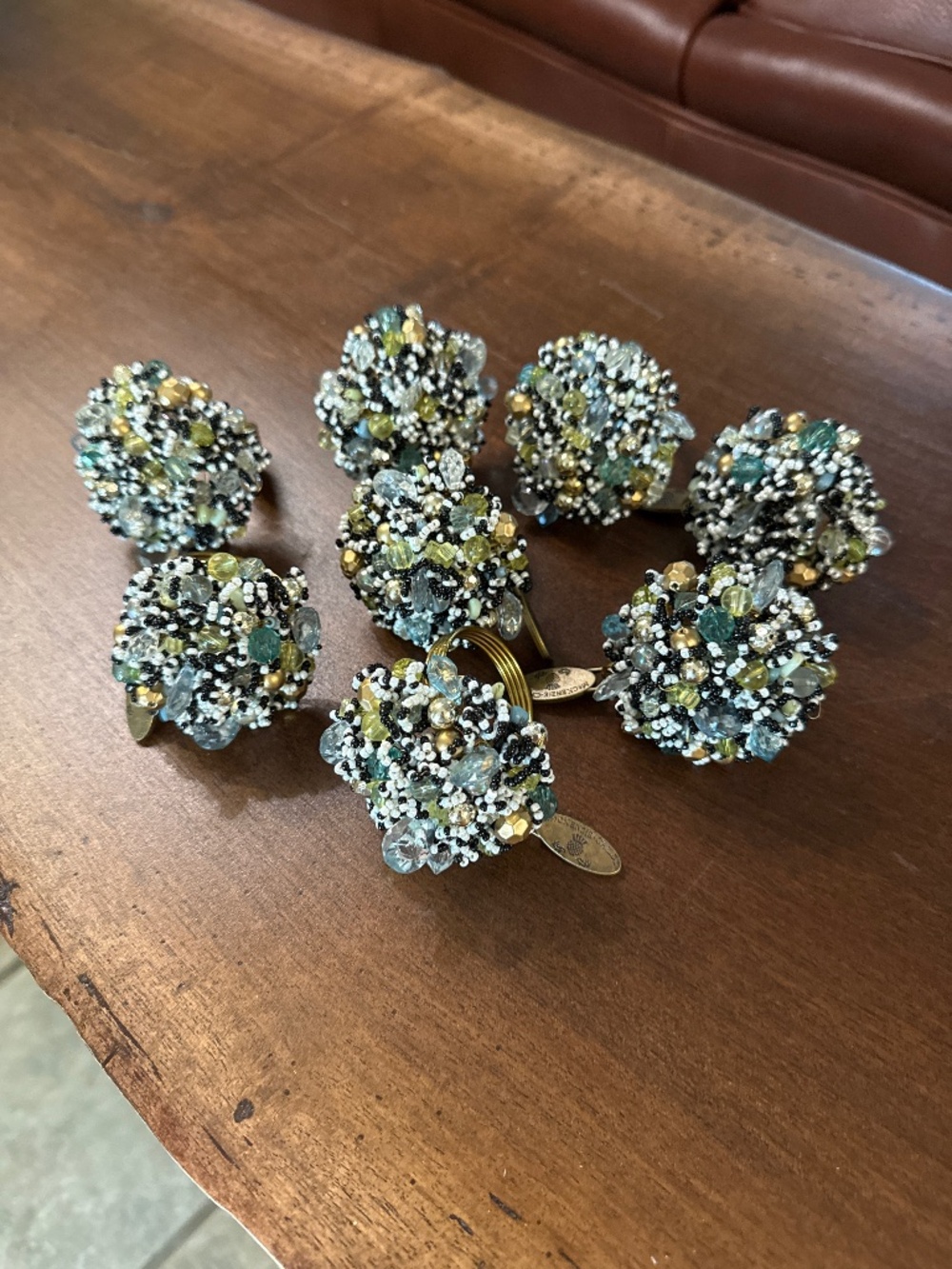 Mckenzie Childs napkin rings